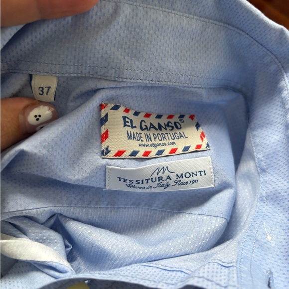 El Ganso | Button down in light blue | sz 37 - Picture 2 of 4